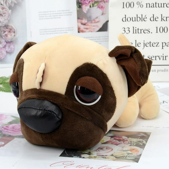 CWCWFHZH Puzzle Cloth Art Plush Toy Big-eyed Dog To Help Baby Comfort Sleeping Ornaments Plush Toys