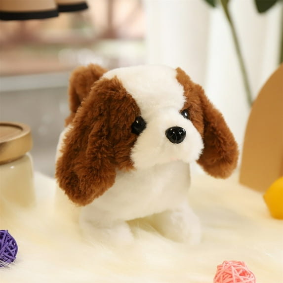 Toys Clearance 2023! CWCWFHZH Simulation Plush Electric Puppy Pet Toy Dog Can Walk and Call Toy Dog Children’s Gift Plush Toys