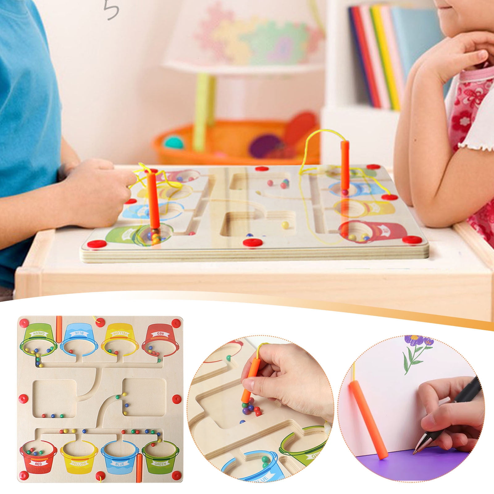 Toys For Baby Under $10 Magnetic Color Classification Counting Board ...
