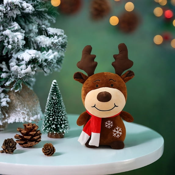 Toys Clearance!Christmas Santa Claus Plush Doll Toys, Cute Christmas Stuffed Animals, Christmas Deer Figurine Plush Dolls, Ideal Gift for Kids Baby Toddler, Christmas Decoration Indoor