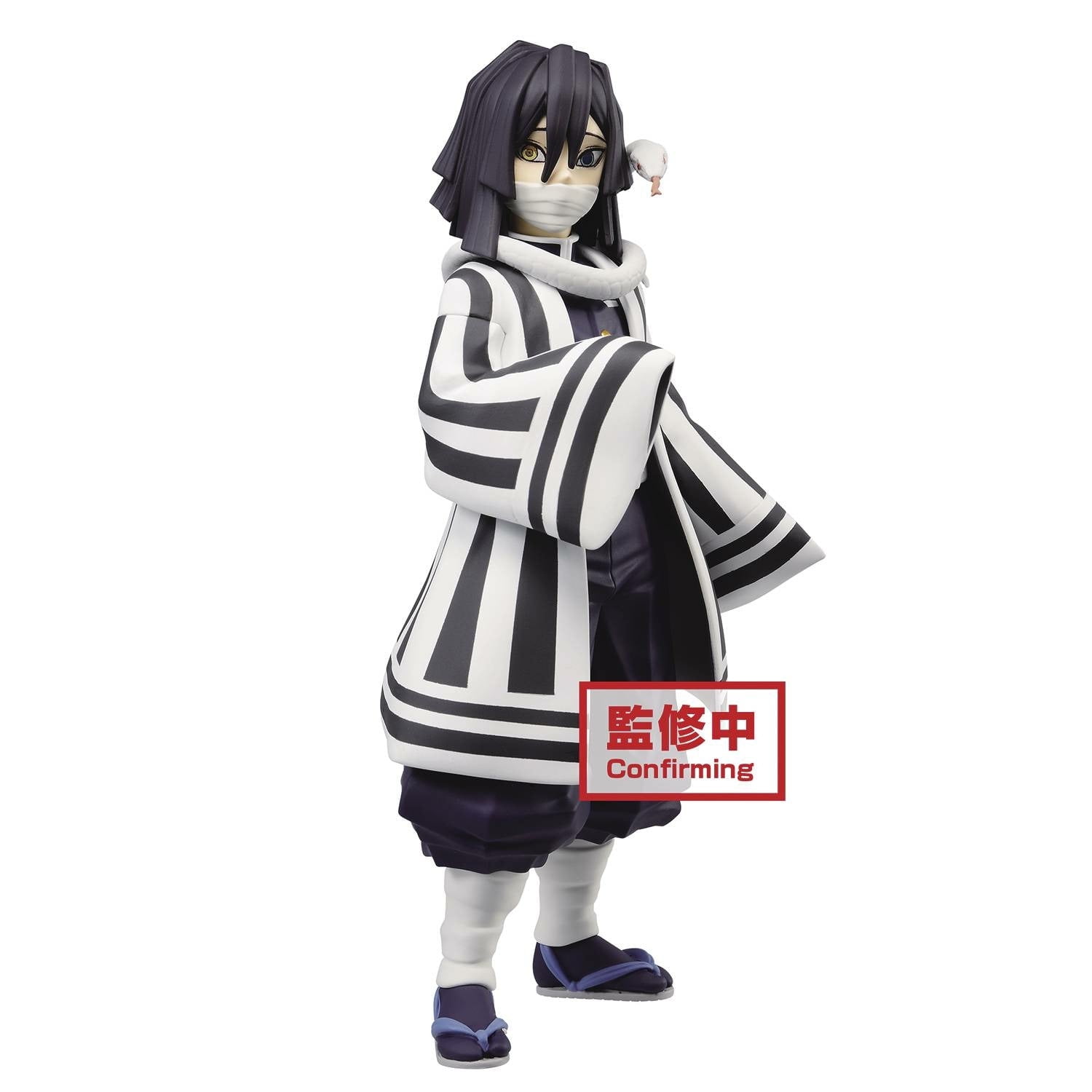 Demon Slayer Obanai Iguro Collectible Figure in Black and White