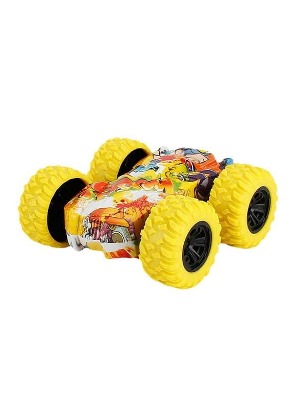 Toys Clearance -Double Side Stunt Graffiti Car Off Road Model Car Vehicle Kids Toy Gift