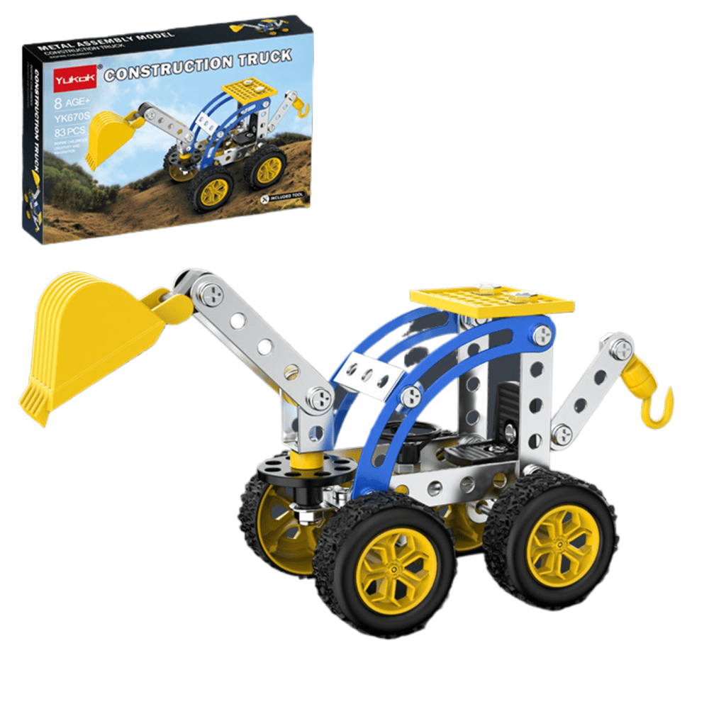 Toys Clearance! JVBTVB Metal Excavator Model Kits STEM Building Toys ...