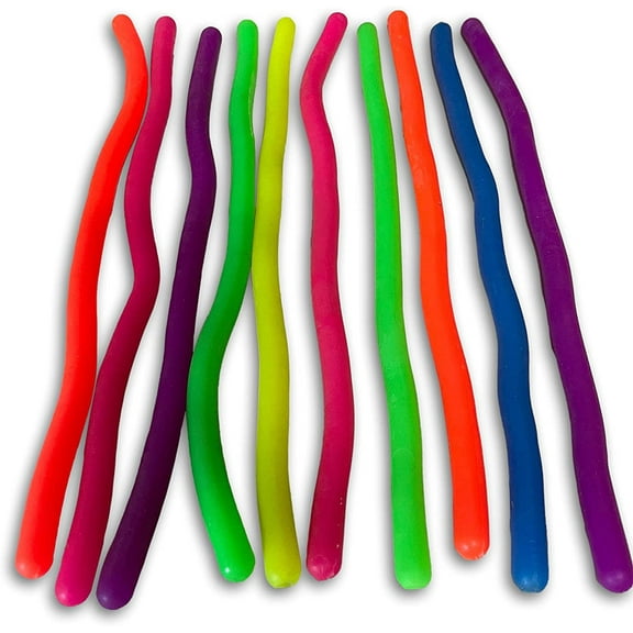 Toys+ Crazy Stretchy String! 10 Pack Stretchy String Fidgets Sensory Stress Reliever ADD, ADHD for Autism Builds Focus and Patience (Multi, 10 Pack)