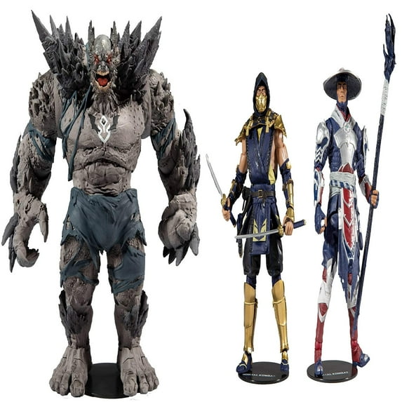 Toys DC Multiverse Dark Nights: Metal Devastator Earth -1 7" Action Figure + Toys Mortal Kombat Scorpion and Raiden 7" Action Figure Multipack, Pack of 2