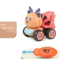 thumbnail image 1 of Toys Deals Latrodar Pull Back Cars Animal Engineering Vehicles Boys Toddlers Girls Kids Gifts Cute Decorative 4x4 Inch, 1 of 3