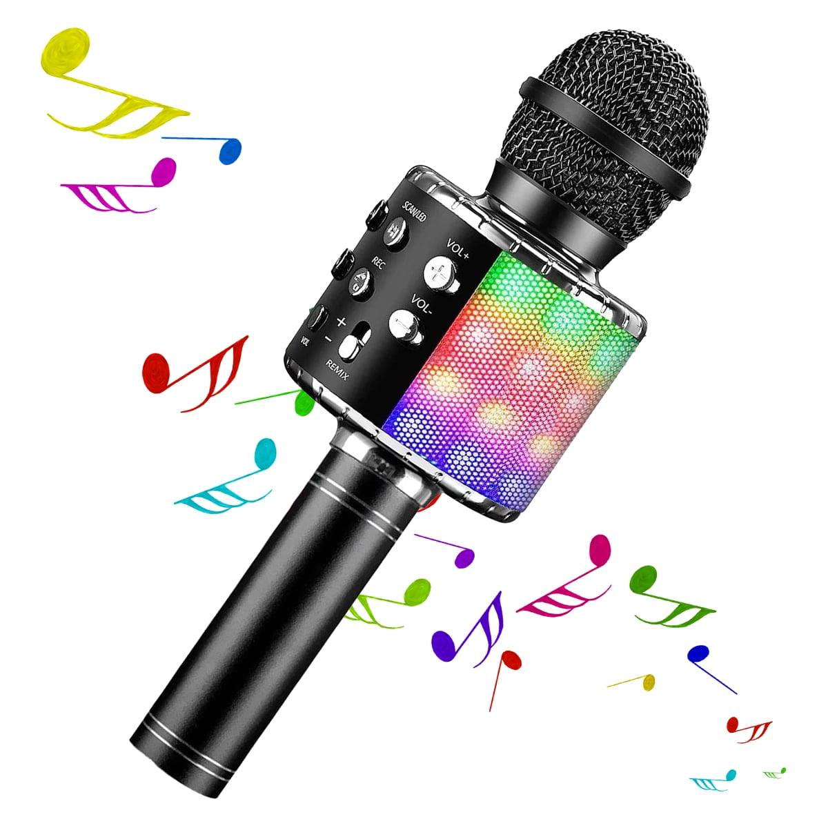 Toys For 3-16 Years Old Girls Gifts,Karaoke Microphone For Kids Age 4-12,Best  Fun Birthday Gifts For 5 6 7 8 9 10 11 Years Teens Girl Boys(Black) 