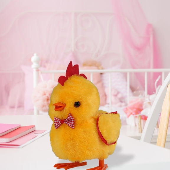 Toys Interactive Inducing Chicken Toy That Walks Moves and Kids,14.5 cmx10 cmx17.5 cm,Yellow