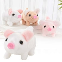 Interactive Electronic Pig Pet Toy Walking Talking with Moving Nose and Tail Wagging for Kids