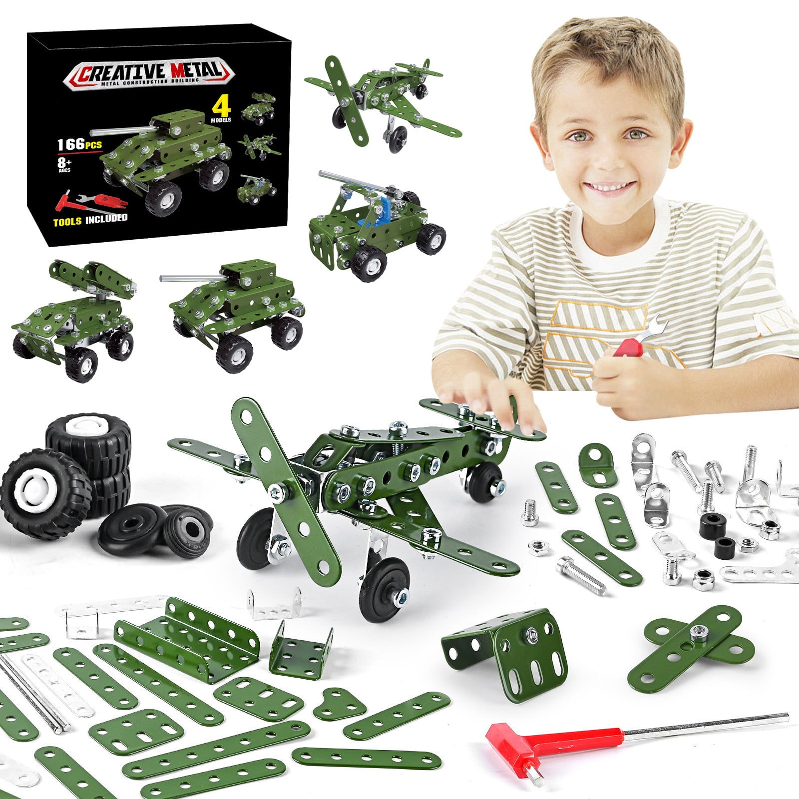 Metal building kits for kids sale