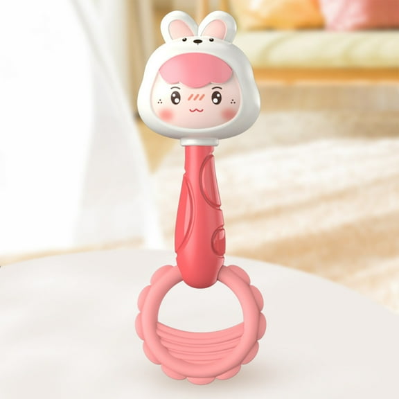 Toys for Kids! Fwttom Baby Rattles 0-6 Months, Soothing Early Educational Baby Toys, Boil-Safe Soft Rubber Toddler Toys Hand Rattles for Babies 0-6 Months