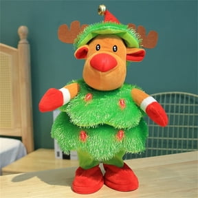 Toys LED Musical Christmas Tree Penguin Stuffed Animal Light Up Singing Dancing Talking Interactive Soft Toy