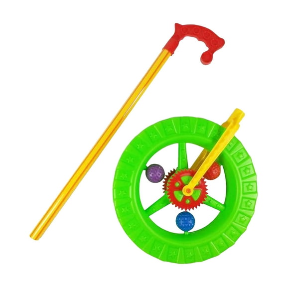 Toys Learning Vehicle for Kids - Durable Push Cart with Rotating Rod Design for Indoor and Outdoor