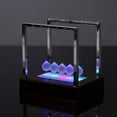 thumbnail image 1 of Toys Newtons Cradle Led Light Up Kinetic Energy Home Office Science Toys Home Decor Other, 1 of 5