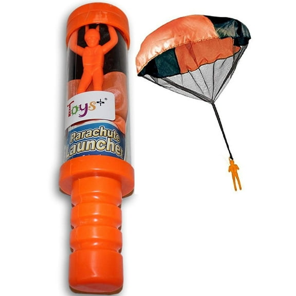 Toys+ Parachute Launcher for 3 Years & Up, Neon