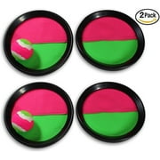 Toys Plus Paddle Catch Toss and Catch Ball Game Set for Kids and Children, 2 Pack