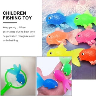  Wahu Let's Go Fishin' 6-Piece Kids Pool and Bath Toy Set for  Ages 5+, Kids Fishing Water Toys Set with 1 Fishing Pole and 5 Colorful Fish  : Toys & Games