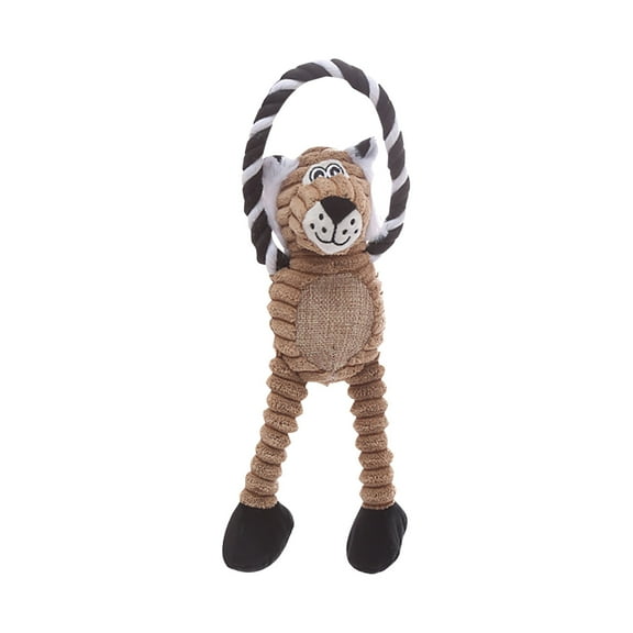 Toys For Puppies, Toy Dog Chew Toy For Teething Chewing, No Stuffing Plush Animal Dog Toy For Small Medium Large Dog, Cute Elephant/Monkey Design With Squeakers, Machine Washable,