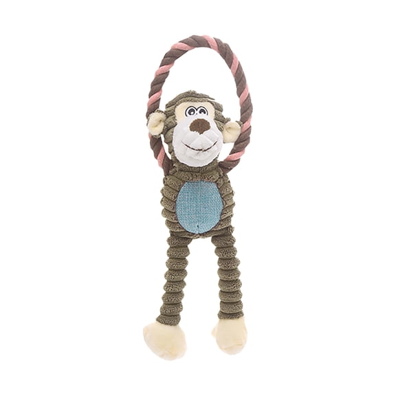 Toys For Puppies, Toy Dog Chew Toy For Teething Chewing, No Stuffing Plush Animal Dog Toy For Small Medium Large Dog, Large Size Plush Dog Toy With Squeakers, Stuffed-Free Chew