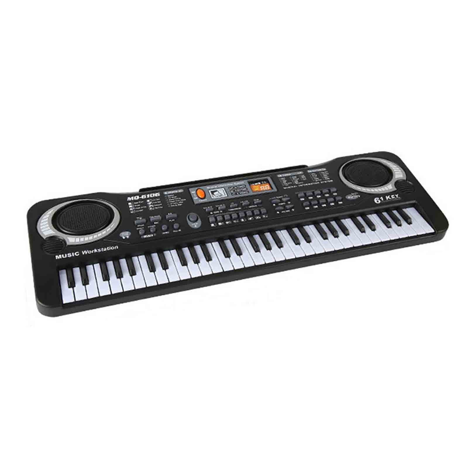 Amvlyk USB Musical Mic 61Key Piano Electronic Portable Instrument Kid ...