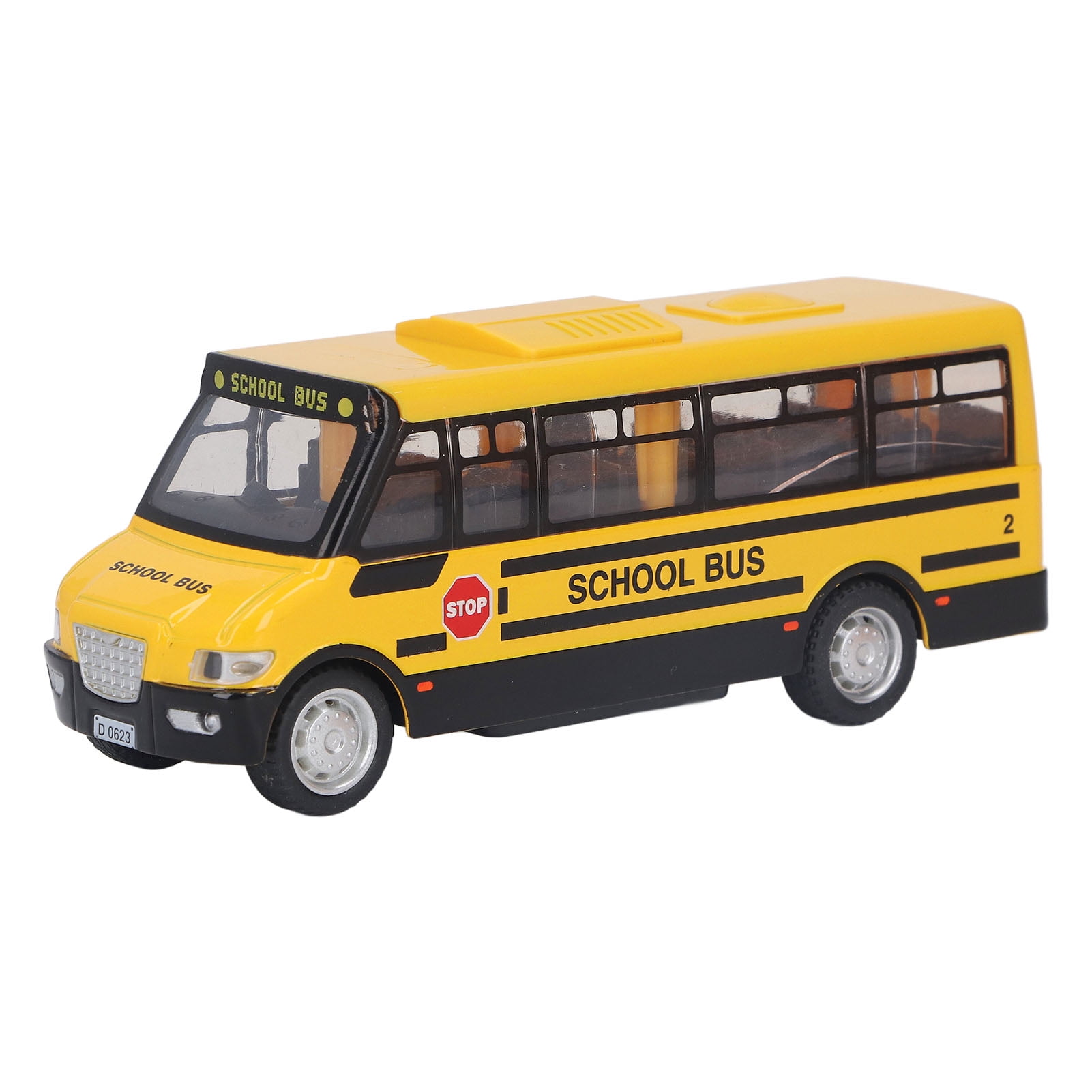 Toys School Bus, Alloy Material Lifelike Details School Bus Toys Easy