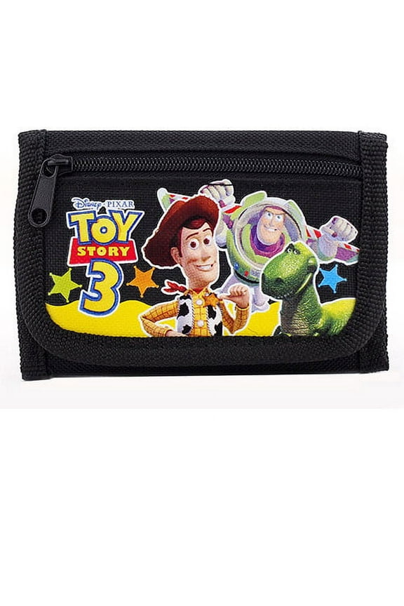 Toys Story Authentic Licensed Black Trifold Wallet