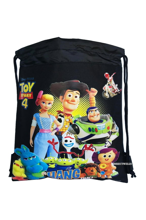 Toys Story Black Drawstring Bag