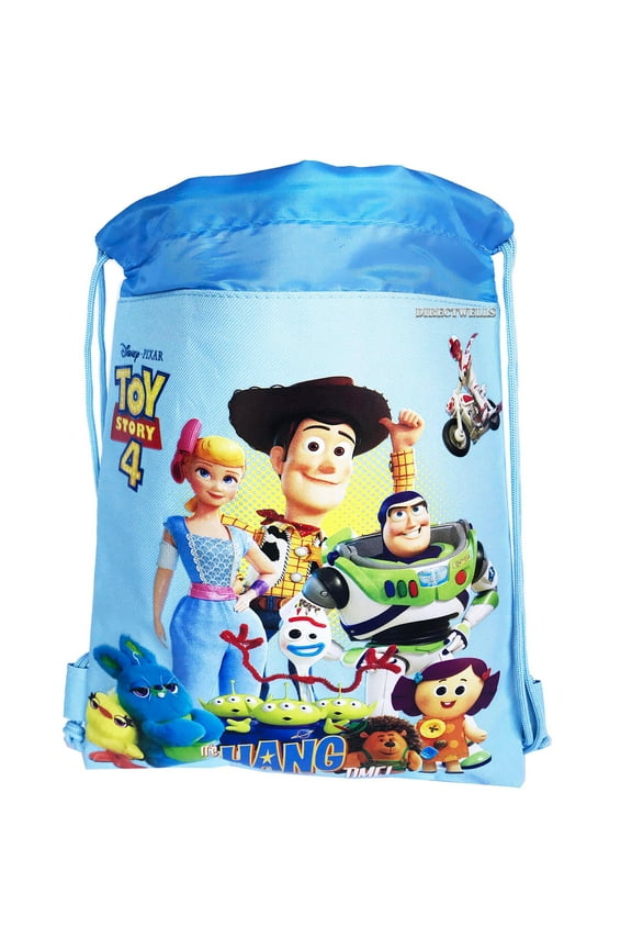Toys Story Light Blue Drawstring Bag