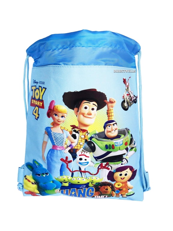 Toys Story Light Blue Drawstring Bag
