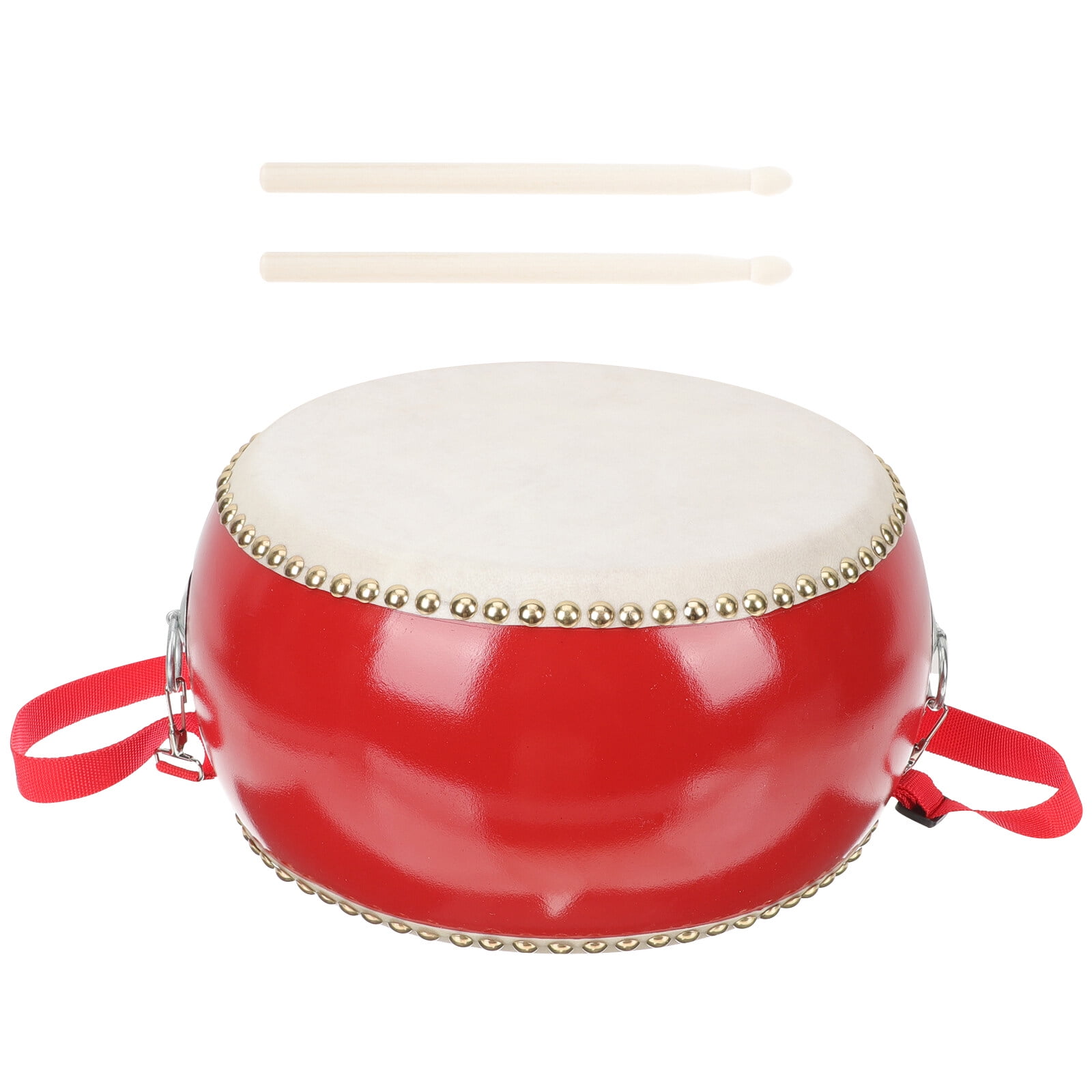 Toys Tambourine for Kids Marching Drum Wooden Percussion Drum Drum for