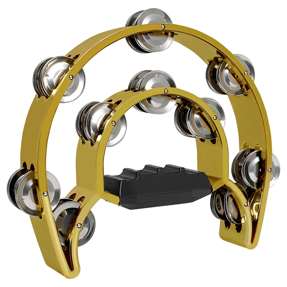 Toys Tambourines Hand Bell Tambourine Double Row Rattle Tambourine