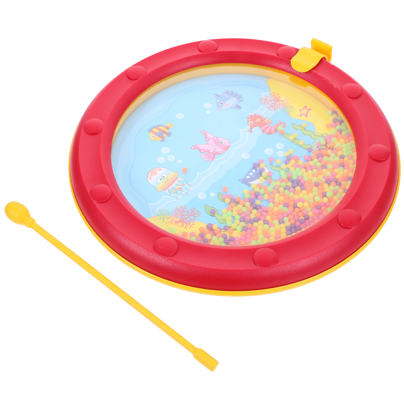 Toys for Toddlers Ocean Wave Bead Drum Drums Orff Teaching Aids Rattle