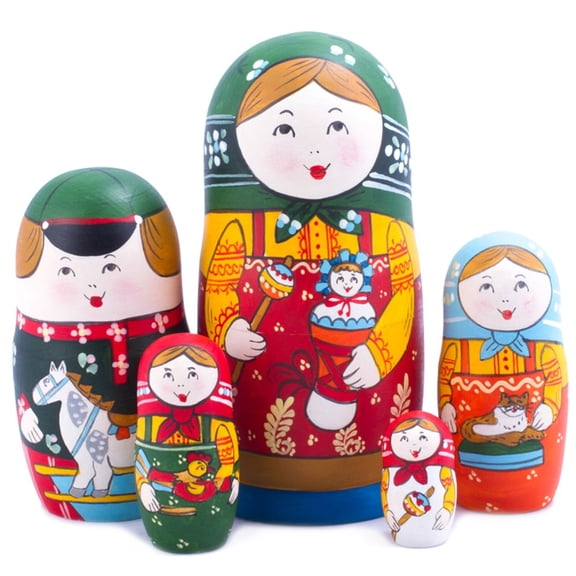 Toys Wooden Nesting Doll (5 pc.)
