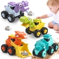 thumbnail image 1 of Toys for 1 2 3 Year Old Boy Girl, Construction Vehicle Dinosaur Toy Cars For Toddlers, Press And Go Toy Cars, Pull Back Cars Baby Toys, 1 of 7