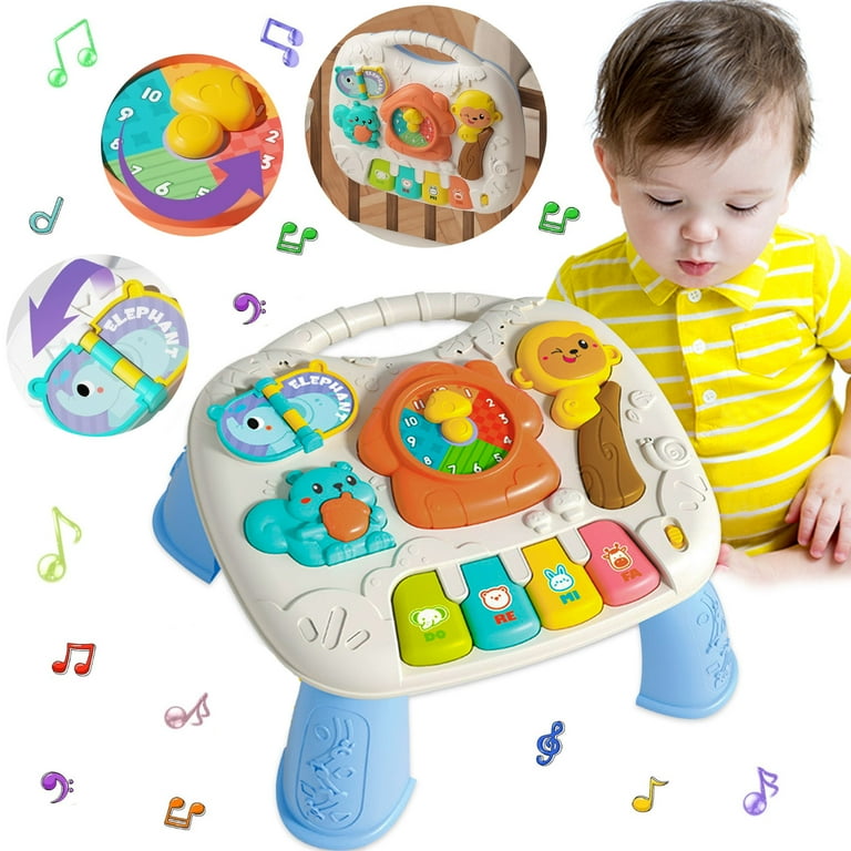 Activity Table for Toddler Toys for 1 Year Old, Educational Learning  Musical Toys