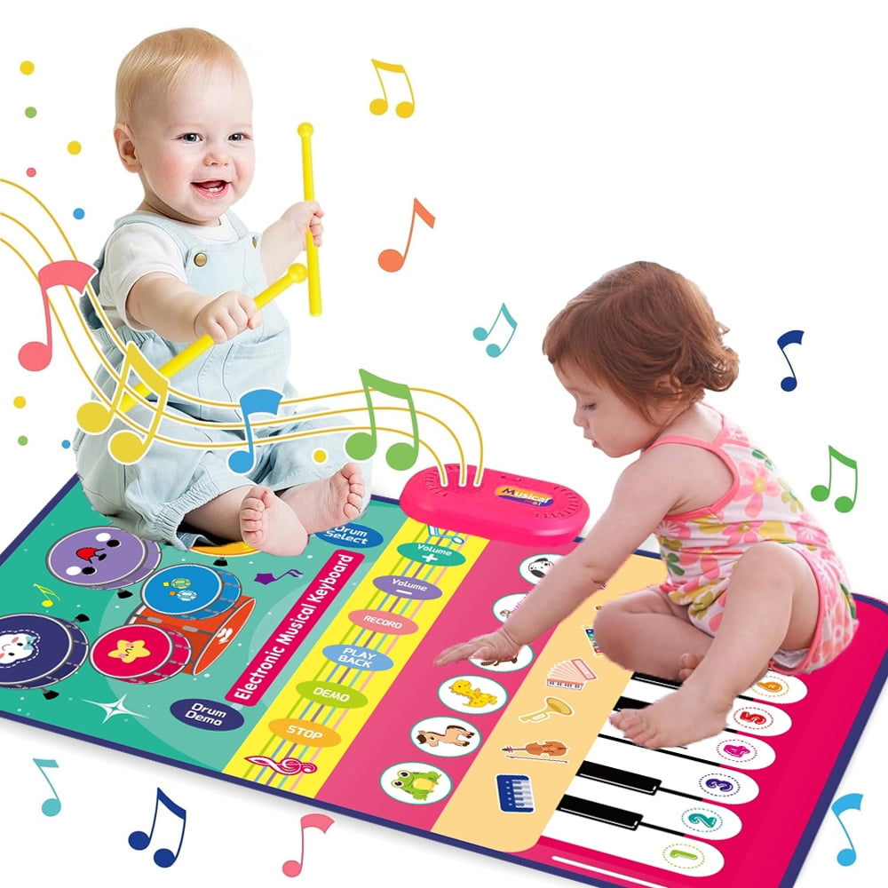 Toys for 1 Year Old, Musical Mat Toy for Toddlers 1-3, Piano Mat with ...