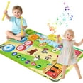 thumbnail image 1 of Toys for 1 Year Old, Musical Mat Toy for Toddlers 1-3, Piano Mat with Keyboard & Drum Musical Learning Toys for 1 2 3 Year Old, 1 of 7