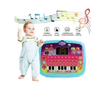Toys for 1 + year old girl,Tablet Toy , Educational Learning Toys with Light and Music Gift for Toddlers 1 2 3 Years Old Girls Boys
