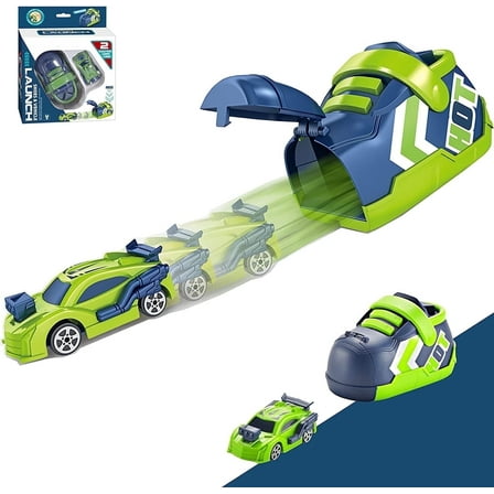 Toys for Boys 3-6 Years, Kids' Creative Ejection Car Toys, Baby Toys Shoe Cars, Toddler Toys for 3+ Year Old Boy Girls Birthday (Green)