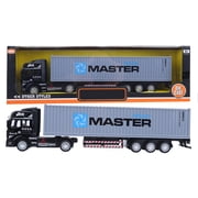 Toys for Kids 3+ 1 48 Alloy Container Truck Model Toy Highly Simulation Children Car Toys Vehicle Container Truck Model
