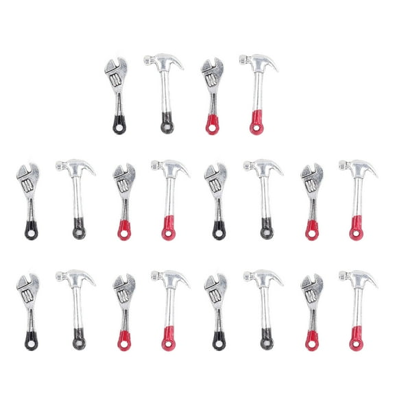 Toys for Kids 3+ 20pcs Doll Accessories Repair Tools Toy Small Mini Wrench Hammer Kit Miniature Simulation Maintenance Tools