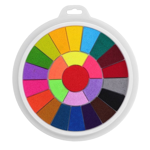 Toys for Kids 3+ Ink Pad 25 Colors Washable Strong Coloring Power Stamp Ink Pad for Kids for DIY Handicrafts Card Making