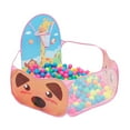 thumbnail image 1 of Toys for Kids 3+ Kids Ball Pit Folding Cartoon Giraffe Baby Play Pool Tent with Basketball Hoop for Girls Boys Pink (without Balls), 1 of 12