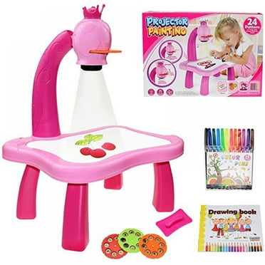 Toys for Kids Colorful Drawing Board Erasable Doodle Board for Childs with Projection Lamp, Educational Toys Birthday Christmas Gifts for Girls Boys