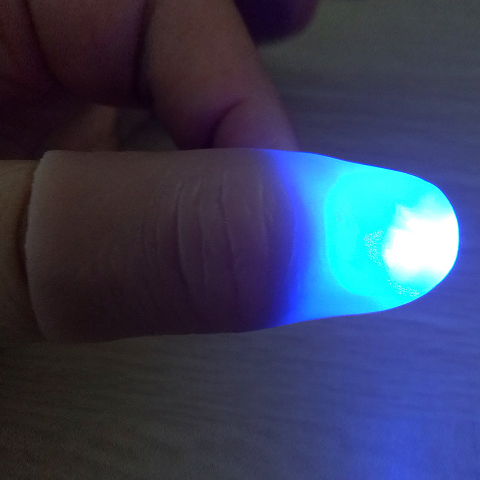 ToysYGift 1 Pair Creative Magic Thumb Tip LED Light Magic Trick Finger ...