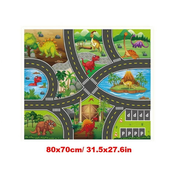 ToysYGift Baby Crawling Mat,Baby Play Mat for Floor,Cotton Educational Tummy Time Mat, Foldable Non-Slip Super Soft Padded Baby Playmat for Playing Area Rug for Infants Toddlers Boys Girls