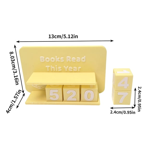 ToysYGift Bookshelf Decor Book Read Counter, Books Read Counter, Books Read Sign, Reading Tracker, Reading List