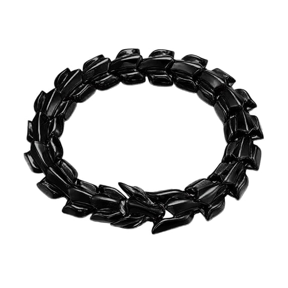 ToysYGift Dragon Bracelet for Men, Stainless Steel Cuban Link Chain, Vintage Silver/Black/Steel/Gold, Punk Norse Jewelry Gifts for Him Husband