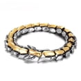 thumbnail image 1 of ToysYGift Dragon Bracelet for Men, Stainless Steel Cuban Link Chain, Vintage Silver/Black/Steel/Gold, Punk Norse Jewelry Gifts for Him Husband, 1 of 9
