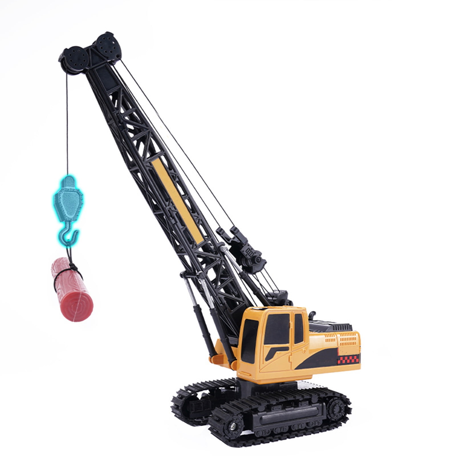 ToysYGift RC Truck Crawler Tower Hoist Dragline Die Model Lifiting Cable Remote Control Excavator Tractor Digging Engineering Toy Construction Vehicle